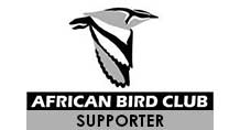 Proud supporter of the African bird club