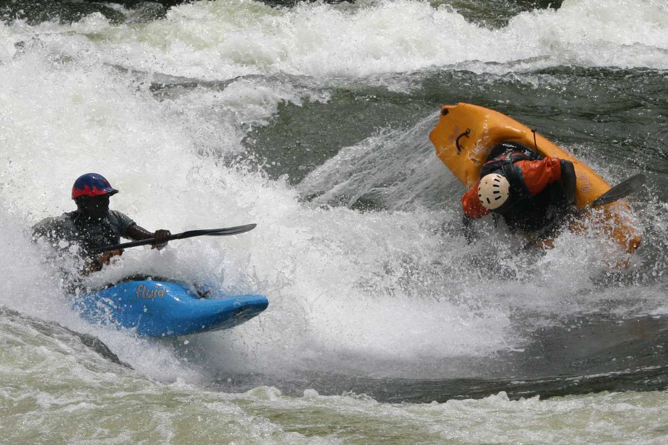 Kayaking the Nile in Jinja Uganda