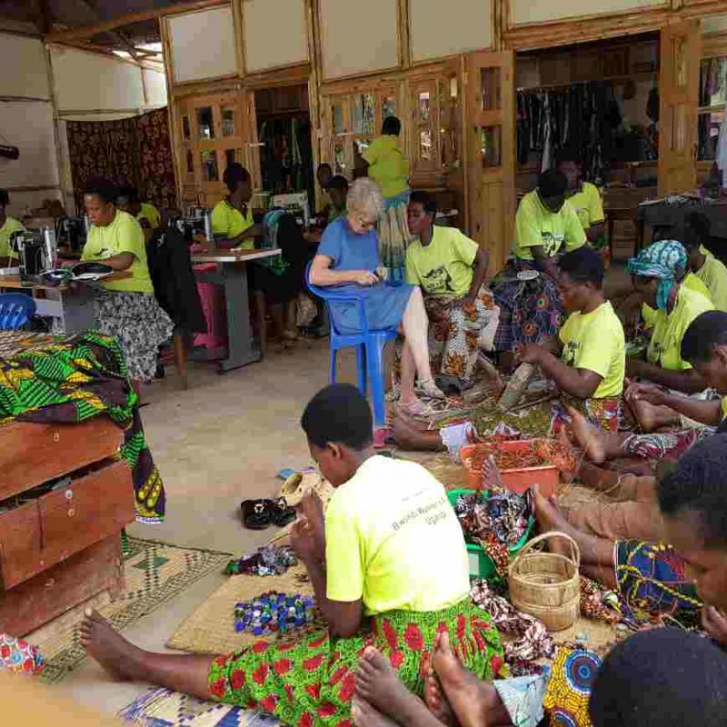 Craft classes at ride for woman aimed at empowering local women of Bwindi