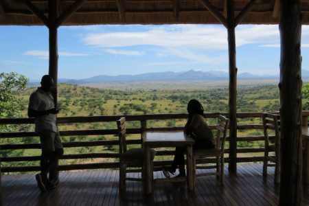 Scenic view of Kidepo Valley national park from Adere Safari Lodge
