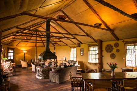 Mt Gahinga Lodge Lounge Bwindi Impenetrable national park