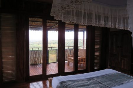 Adere safari Lodge cottage with views of Kidepo Valley national park