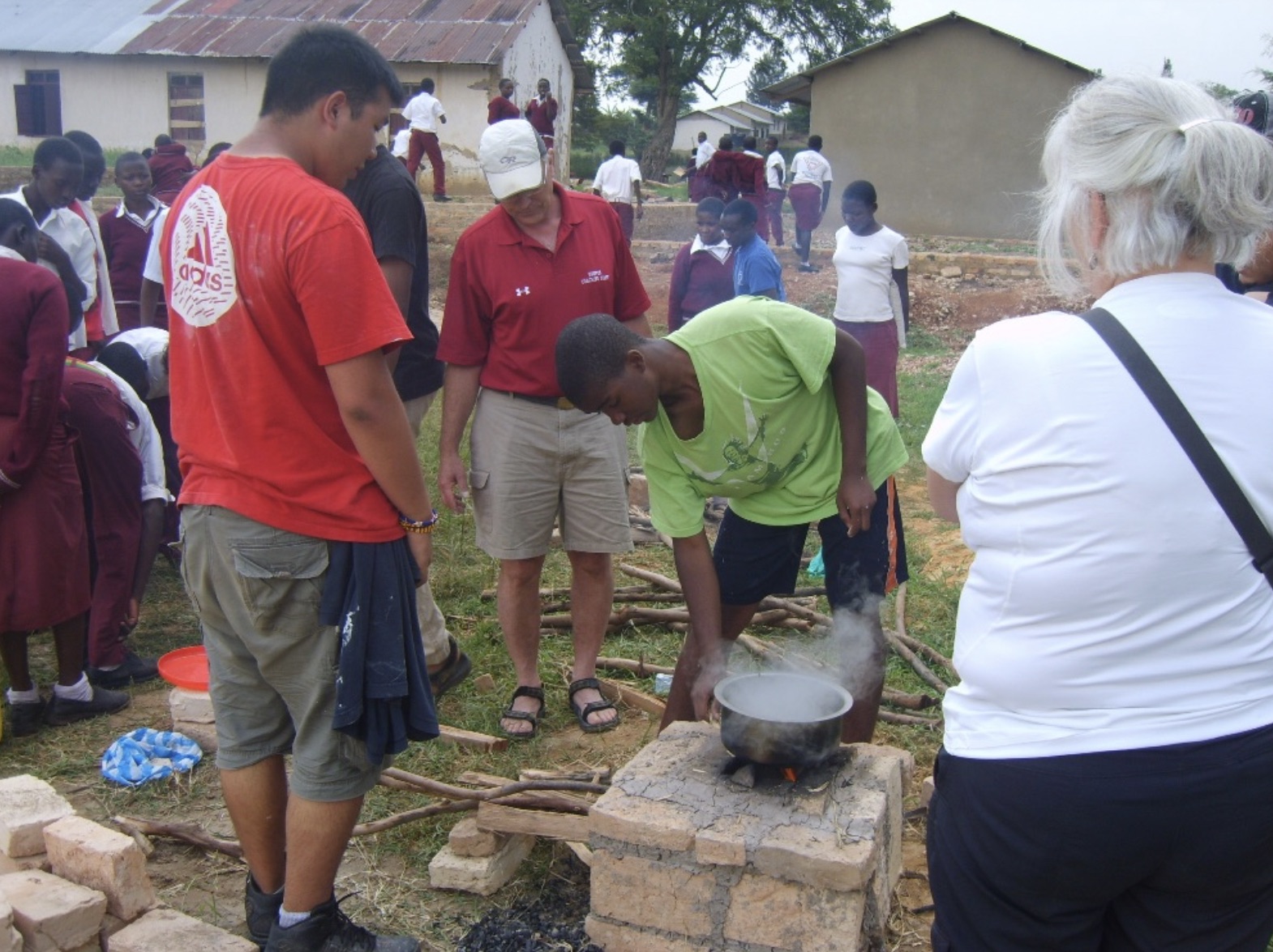 STEM: testing and constructing fuel efficient stoves for a school