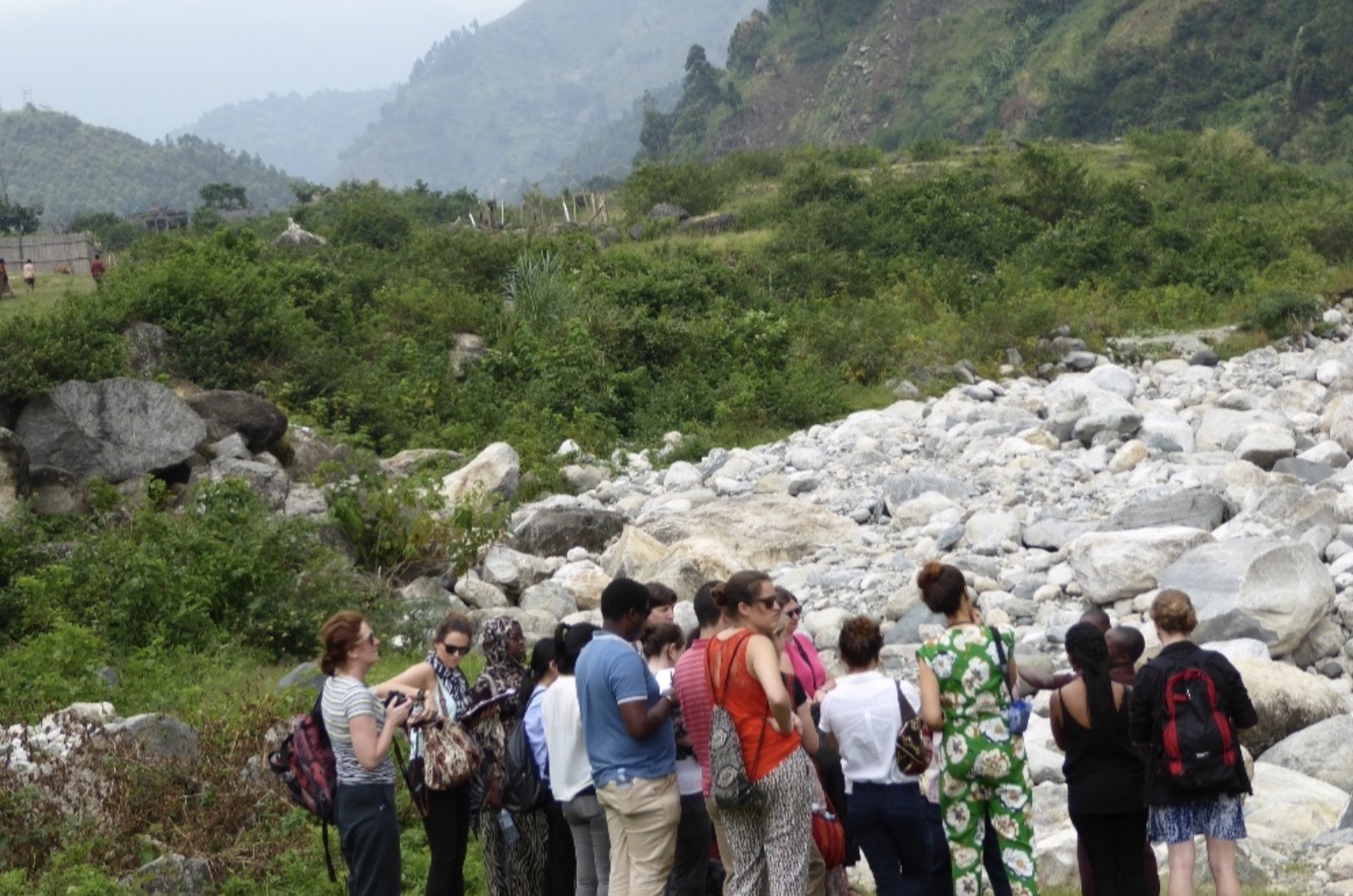 Glacier melt and flooding in the Rwenzori Mountains