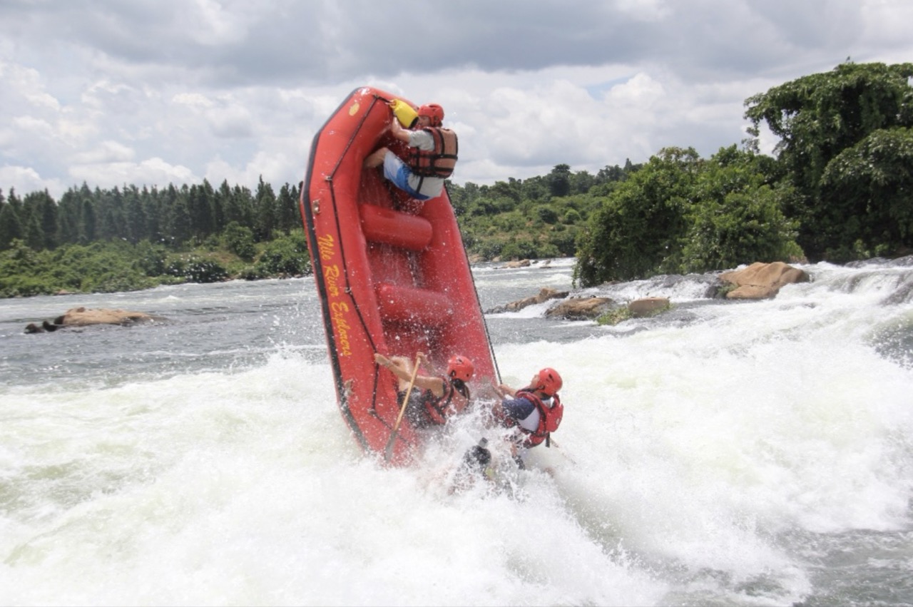 River rafting. We offer both hard & soft adventures so there's something for everyone - like these people river rafting.