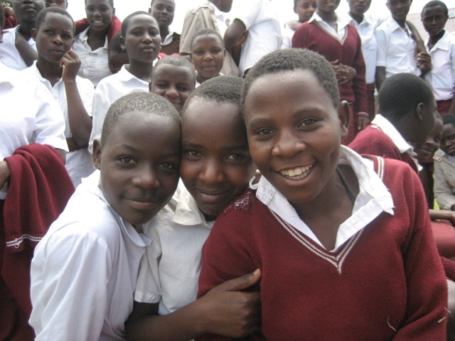 Students at Bishops High School in Uganda Students at Bishops High School in Uganda