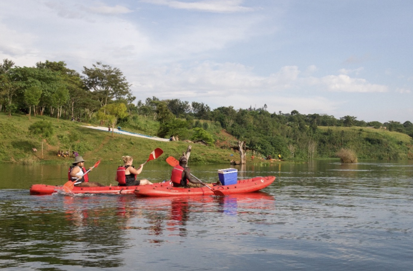 Kayaking A family Kayaking down the Nile in Uganda