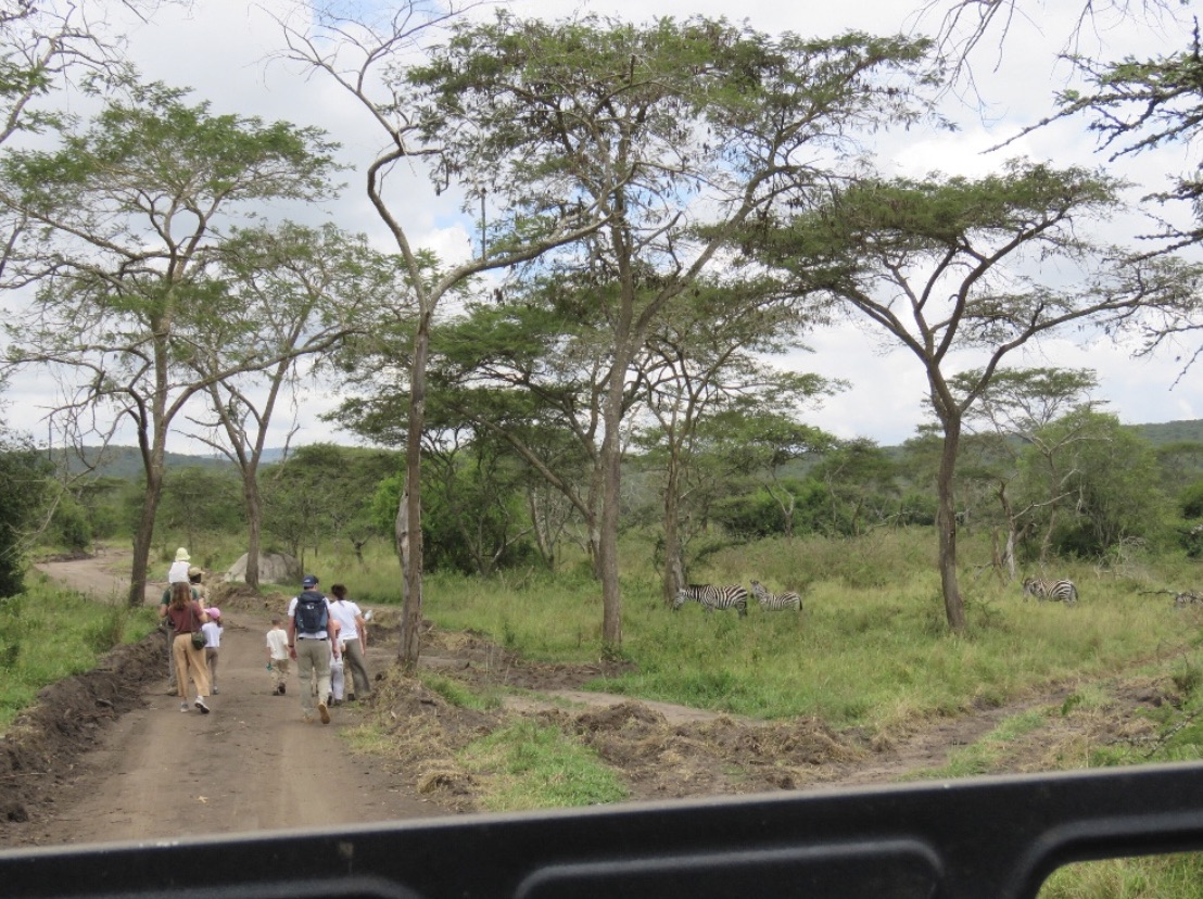 Lake Mburo National Park Family Walking through Lake Mburo National Park