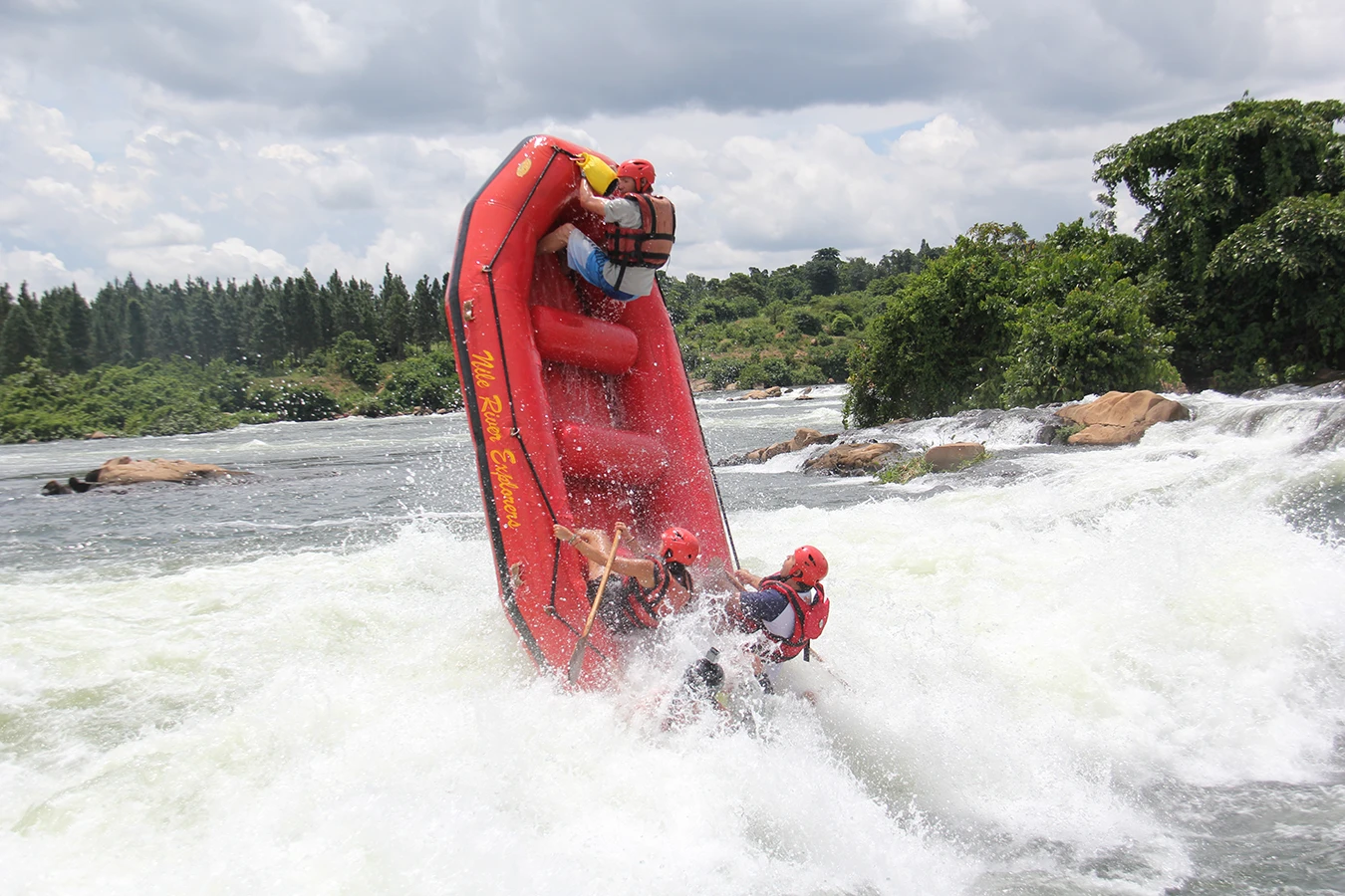 White-water rafting in Uganda