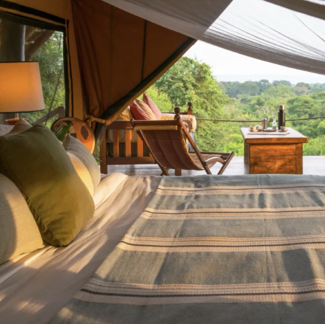 Semliki Safari Lodge A bedroom at Semliki Safari Lodge in Uganda