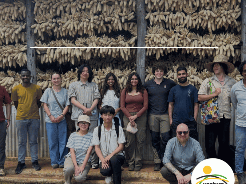 University Masters students visit maize storage facility of farmers coop
