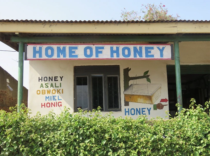 Honey shop Honey shop in Uganda